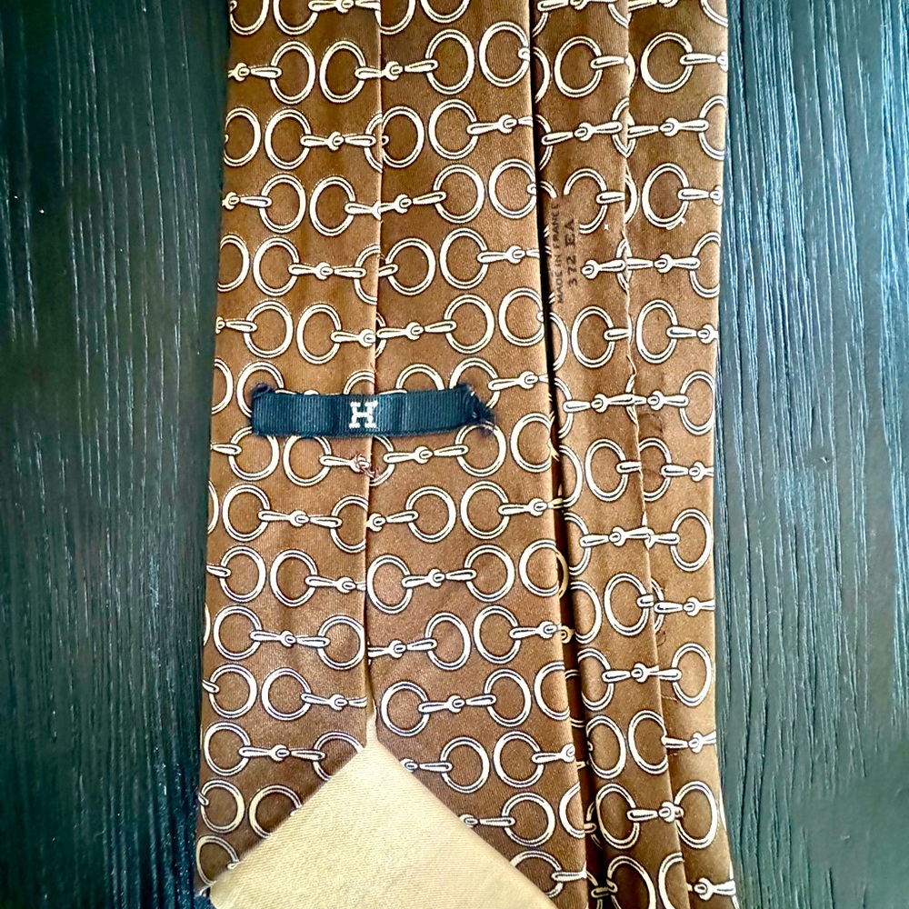 HERMÈS Vintage Silk Tie - Picture 4 of 13